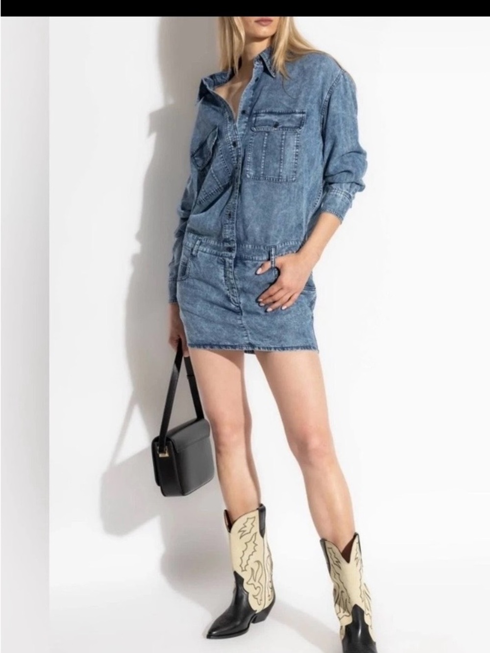 Isabel Marant Palvina Denim Dress 38 - perfect as we move into Autumn